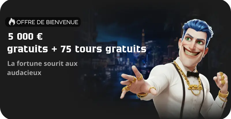 Offre Cratus 5000 euros combinée avec 75 free spins exclusifs