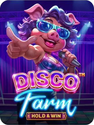 Slot Disco Farm combinant musique disco et animaux ferme