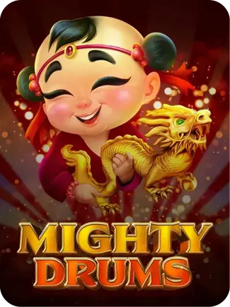 Jeu Mighty Drums tribal avec rythmes percussions et wilds